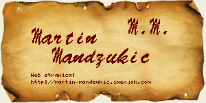 Martin Mandžukić vizit kartica